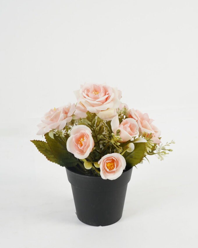 Artificial Flower 20*20*19cm Rose in PP pot GS-03323030 Potted Flowers&Plants YeahFlower is one of Chinese leading OEM manufacturers and exporters , supplying the silk flowers, wholesale artificial trees