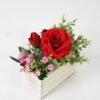 Artificial Flower 24*14*26cm Rose in wooden pot GS-03323020 Potted Flowers&Plants YeahFlower is one of Chinese leading OEM manufacturers and exporters , supplying the silk flowers, wholesale artificial trees