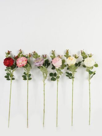 Artificial Flower 19*19*78cm Rose single stem GS-64723009CONTI-C1 Single Flowers 3,000+ sqm showroom with thousands of artificial flowers, plants & trees ready for global sourcing.