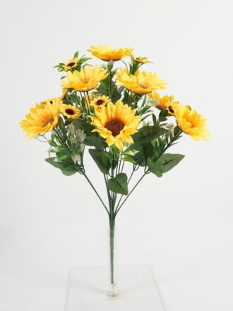 Artificial Flower 18*18*16cm Gerbera *7 bush GS-36623003CONTI-Z1 Flowers Bush 3,000+ sqm showroom with thousands of artificial flowers, plants & trees ready for global sourcing.