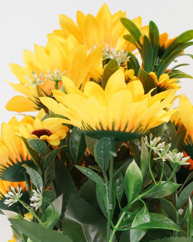 Artificial Flower 25*25*50cm Sunflower *13 bush GS-36623005CONTI Flowers Bush YeahFlower is one of Chinese leading OEM manufacturers and exporters , supplying the silk flowers, wholesale artificial trees