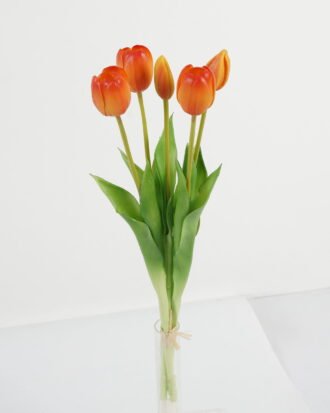 Artificial Flower 15*15*44cm Tulip *5 bundle GS-24523005-O2 Bouquet 3,000+ sqm showroom with thousands of artificial flowers, plants & trees ready for global sourcing.