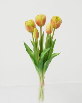 Artificial Flower 15*15*38cm Tulip *5 bundle GS-24523022-G1 Bouquet 3,000+ sqm showroom with thousands of artificial flowers, plants & trees ready for global sourcing.