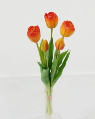 Artificial Flower 15*15*38cm Tulip *5 bundle GS-24523022-O1 Bouquet 3,000+ sqm showroom with thousands of artificial flowers, plants & trees ready for global sourcing.