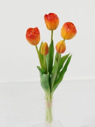 Artificial Flower 15*15*38cm Tulip *5 bundle GS-24523022-G1 Bouquet 3,000+ sqm showroom with thousands of artificial flowers, plants & trees ready for global sourcing.