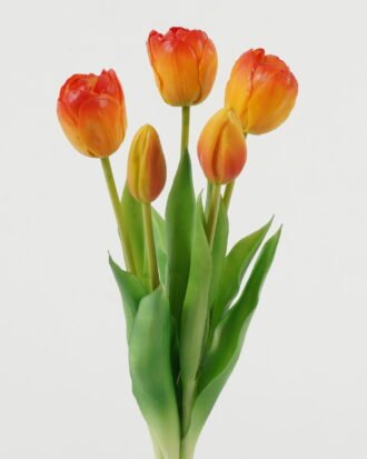Artificial Flower 15*15*38cm Tulip *5 bundle GS-24523022-O1 Bouquet 3,000+ sqm showroom with thousands of artificial flowers, plants & trees ready for global sourcing.