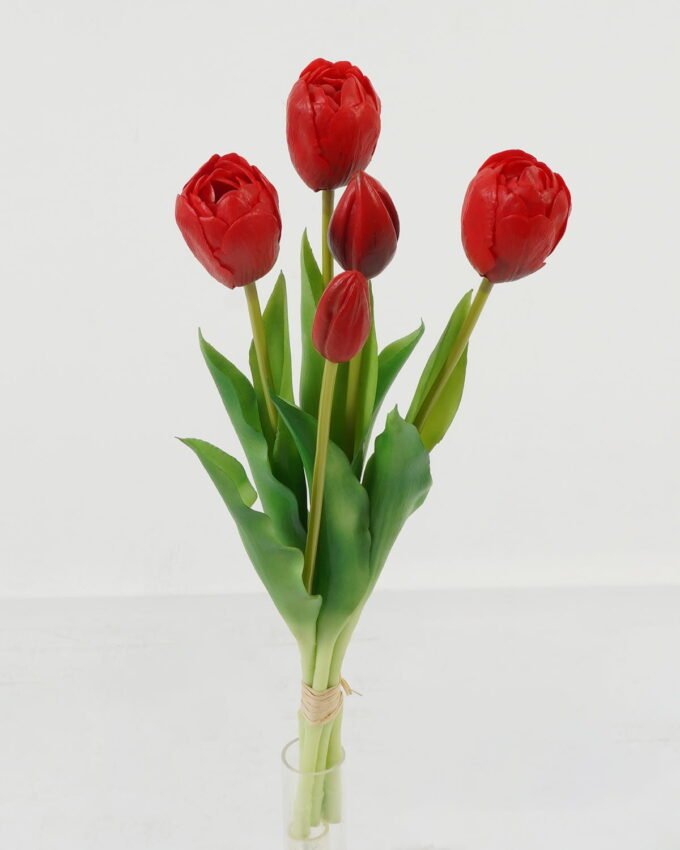 Artificial Flower 15*15*38cm Tulip *5 bundle GS-24523022-R1 Bouquet YeahFlower is one of Chinese leading OEM manufacturers and exporters , supplying the silk flowers, wholesale artificial trees