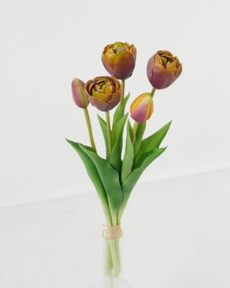 Artificial Flower 15*15*38cm Tulip *5 bundle GS-24523022-Z3 Bouquet 3,000+ sqm showroom with thousands of artificial flowers, plants & trees ready for global sourcing.