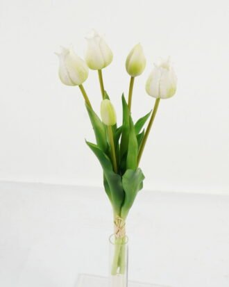 Artificial Flower 15*15*39cm Tulip *5 bush GS-24523013-W1 Bouquet 3,000+ sqm showroom with thousands of artificial flowers, plants & trees ready for global sourcing.