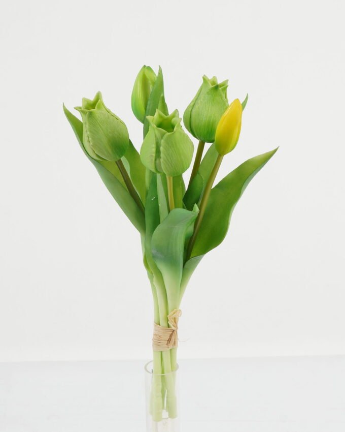 Artificial Flower 15*15*31cm Tulip *5 bush GS-24523014-G1 Bouquet YeahFlower is one of Chinese leading OEM manufacturers and exporters , supplying the silk flowers, wholesale artificial trees