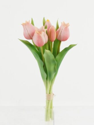 Artificial Flower 15*15*31cm Tulip *5 bush GS-24523014-O1 Bouquet 3,000+ sqm showroom with thousands of artificial flowers, plants & trees ready for global sourcing.