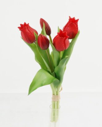 Artificial Flower 15*15*31cm Tulip *5 bush GS-24523014-R1 Bouquet 3,000+ sqm showroom with thousands of artificial flowers, plants & trees ready for global sourcing.