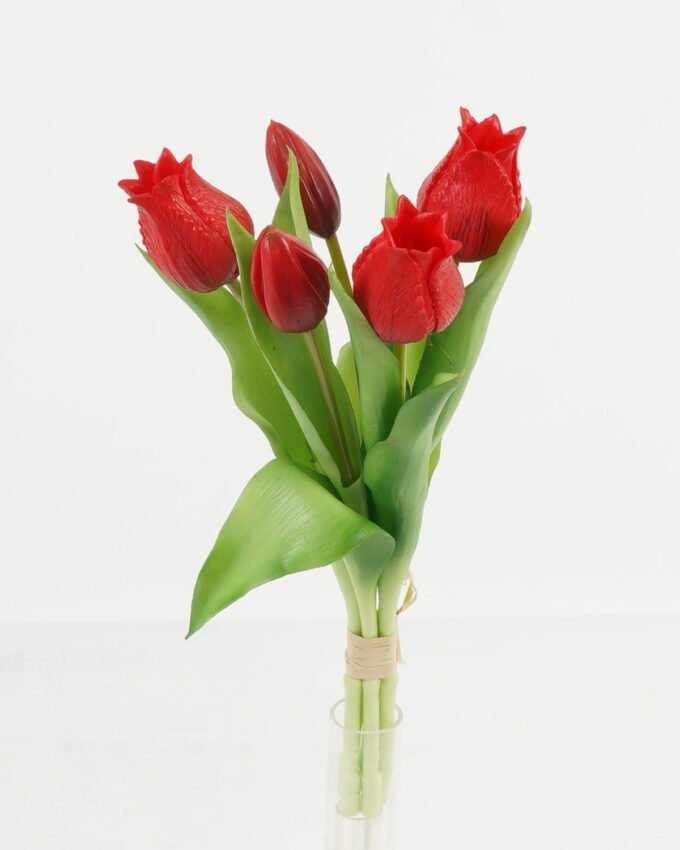 Artificial Flower 15*15*31cm Tulip *5 bush GS-24523014-R1 Bouquet YeahFlower is one of Chinese leading OEM manufacturers and exporters , supplying the silk flowers, wholesale artificial trees