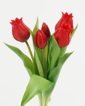 Artificial Flower 15*15*31cm Tulip *5 bush GS-24523014-R1 Bouquet 3,000+ sqm showroom with thousands of artificial flowers, plants & trees ready for global sourcing.