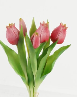 Artificial Flower 15*15*31cm Tulip *5 bush GS-24523014-R2 Bouquet 3,000+ sqm showroom with thousands of artificial flowers, plants & trees ready for global sourcing.
