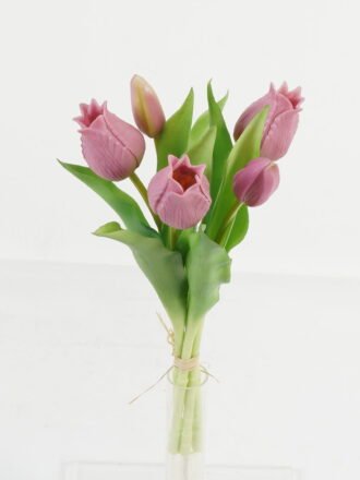 Artificial Flower 15*15*38cm Tulip *5 bundle GS-24523022-G1 Bouquet 3,000+ sqm showroom with thousands of artificial flowers, plants & trees ready for global sourcing.
