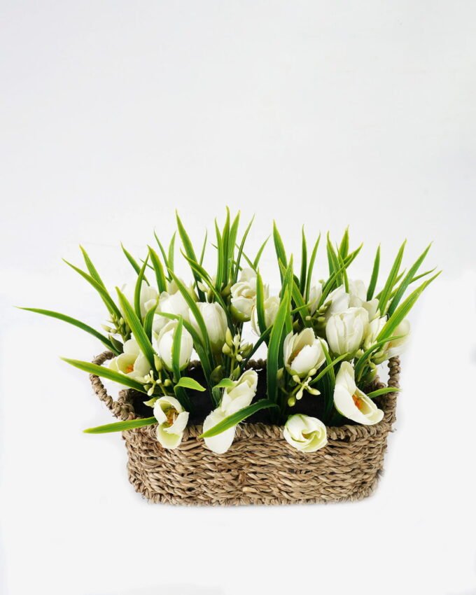 Artificial Flower 25*19*19cm Tulip in Basket GS-03322087 Potted Flowers&Plants YeahFlower is one of Chinese leading OEM manufacturers and exporters , supplying the silk flowers, wholesale artificial trees