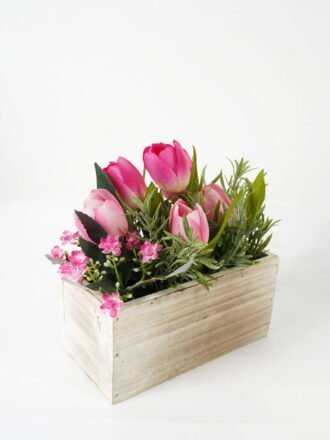 Artificial Flower 25*19*19cm Tulip in Basket GS-03322087-Z1 Potted Flowers&Plants 3,000+ sqm showroom with thousands of artificial flowers, plants & trees ready for global sourcing.