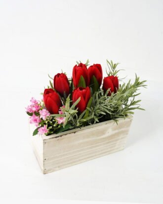 Artificial Flower 24*14*25cm Tulip in Wooden pot GS-03323019-W1 Potted Flowers&Plants YeahFlower is one of Chinese leading OEM manufacturers and exporters , supplying the silk flowers, wholesale artificial trees Artificial Flower 24*14*25cm Tulip in Wooden pot GS-03323019-W1 Potted Flowers&Plants YeahFlower is one of Chinese leading OEM manufacturers and exporters , supplying the silk flowers, wholesale artificial trees