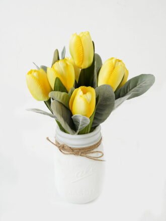 Artificial Flower 25*19*19cm Tulip in Basket GS-03322087 Potted Flowers&Plants 3,000+ sqm showroom with thousands of artificial flowers, plants & trees ready for global sourcing.