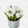 Artificial Flower 14*14*18.5cm tulip in Tin pot GS-03319087-W2 Potted Flowers&Plants YeahFlower is one of Chinese leading OEM manufacturers and exporters , supplying the silk flowers, wholesale artificial trees