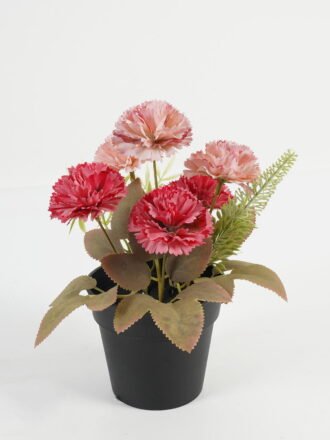 Artificial Table Plants 20*20*21cm Carnation in PP pot GS-03323039-Z2 Potted Flowers&Plants 3,000+ sqm showroom with thousands of artificial flowers, plants & trees ready for global sourcing.