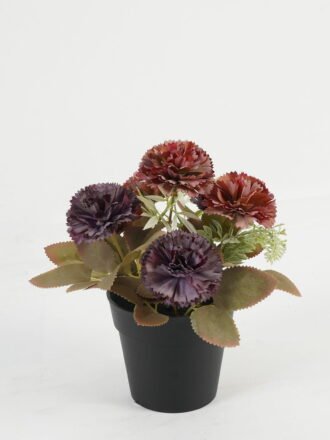 Artificial Table Plants 20*20*21cm Carnation in PP pot GS-03323039-P2 Potted Flowers&Plants 3,000+ sqm showroom with thousands of artificial flowers, plants & trees ready for global sourcing.