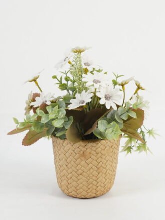 Artificial Table Plants 18*18*18cm Daisy in cement pot GS-03323049-P2 Potted Flowers&Plants 3,000+ sqm showroom with thousands of artificial flowers, plants & trees ready for global sourcing.