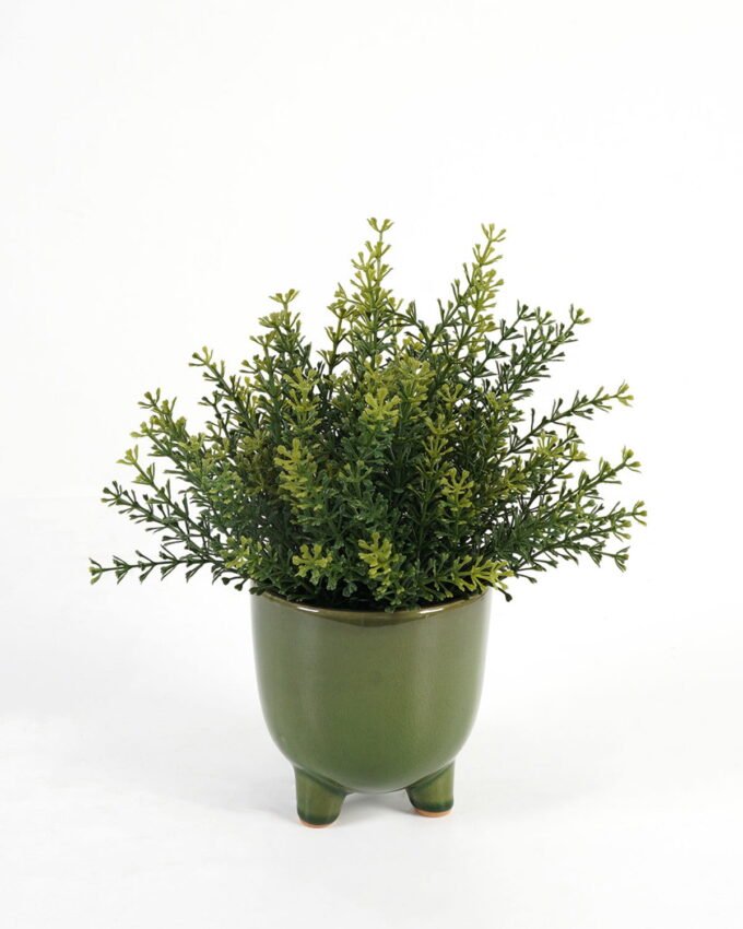 Artificial Table Plants 22*22*28cm Fennel in ceramic pot GS-03323102 Potted Flowers&Plants YeahFlower is one of Chinese leading OEM manufacturers and exporters , supplying the silk flowers, wholesale artificial trees