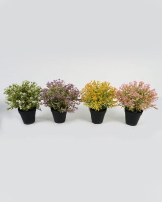 Artificial Table Plants 23*23*28cm Jasmine in PP pot GS-70423013CONTI Potted Flowers&Plants YeahFlower is one of Chinese leading OEM manufacturers and exporters , supplying the silk flowers, wholesale artificial trees