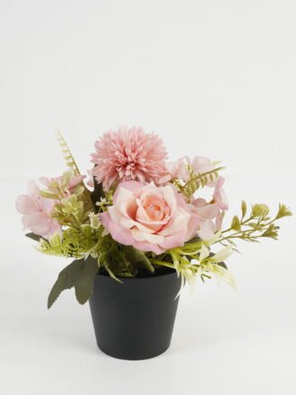 Artificial Table Plants 20*20*22cm Rose in PP pot GS-03323033-P1 Potted Flowers&Plants 3,000+ sqm showroom with thousands of artificial flowers, plants & trees ready for global sourcing.