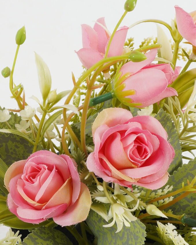 Artificial Table Plants 20*20*22cm Rose in PP pot GS-03323033-P1 Potted Flowers&Plants YeahFlower is one of Chinese leading OEM manufacturers and exporters , supplying the silk flowers, wholesale artificial trees