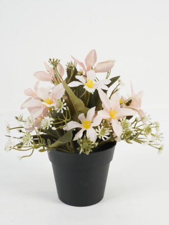 Artificial Table Plants 20*20*19cm Rose in PP pot GS-03323030-W1 Potted Flowers&Plants 3,000+ sqm showroom with thousands of artificial flowers, plants & trees ready for global sourcing.