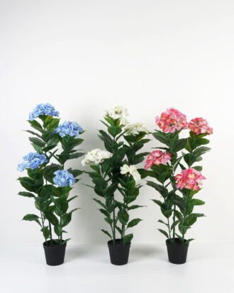 Artificial Tree 40*40*100cm Hydrangea *4 in PP pot/88 lvs GS-30423050 Tree&Plant YeahFlower is one of Chinese leading OEM manufacturers and exporters , supplying the silk flowers, wholesale artificial trees