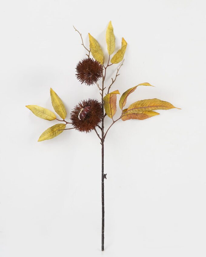 Artificial Branch fruit 18*18*60cm Chinese chestnut single stem/2 fruit GS-63623002-K1 Leaves&Sprays&Foliages YeahFlower is one of Chinese leading OEM manufacturers and exporters , supplying the silk flowers, wholesale artificial trees
