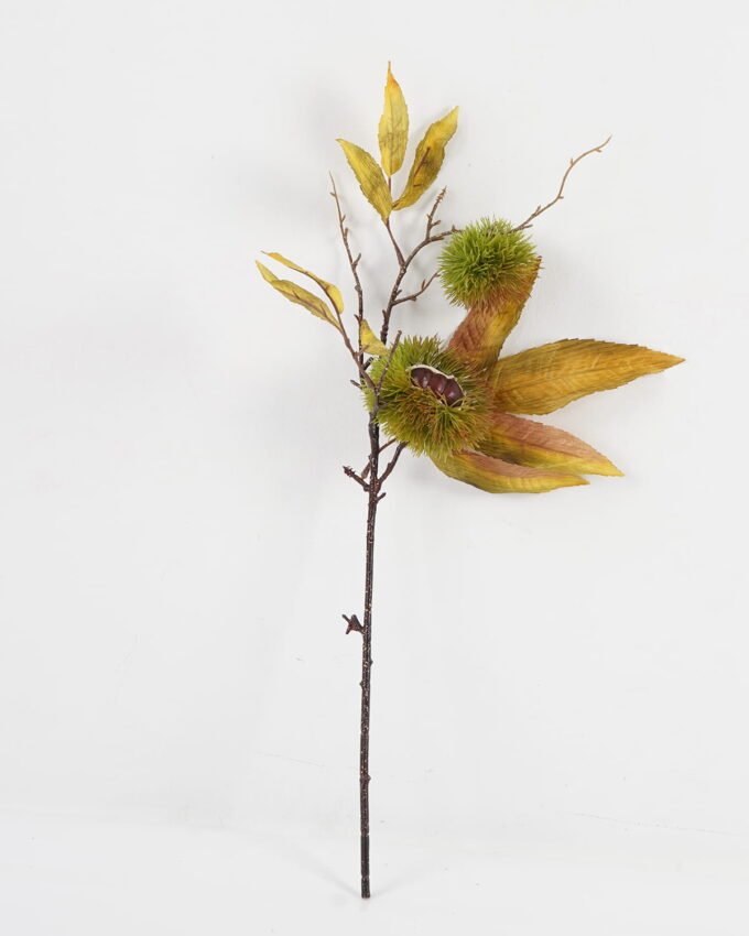 Artificial Branch fruit 18*18*60cm Chinese chestnut single stem/2 fruit GS-63623002 Leaves&Sprays&Foliages YeahFlower is one of Chinese leading OEM manufacturers and exporters , supplying the silk flowers, wholesale artificial trees