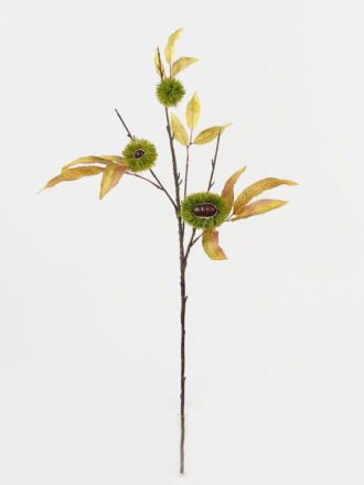 Artificial Branch fruit 42*30*92cm Chinese chestnut single stem/5 fruit GS-63623004 Leaves&Sprays&Foliages 3,000+ sqm showroom with thousands of artificial flowers, plants & trees ready for global sourcing.