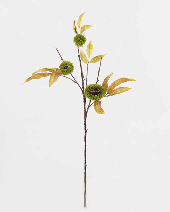 Artificial Branch fruit 43*83cm Chinese chestnut single stem/3 fruit GS-63623003-G2 Leaves&Sprays&Foliages YeahFlower is one of Chinese leading OEM manufacturers and exporters , supplying the silk flowers, wholesale artificial trees