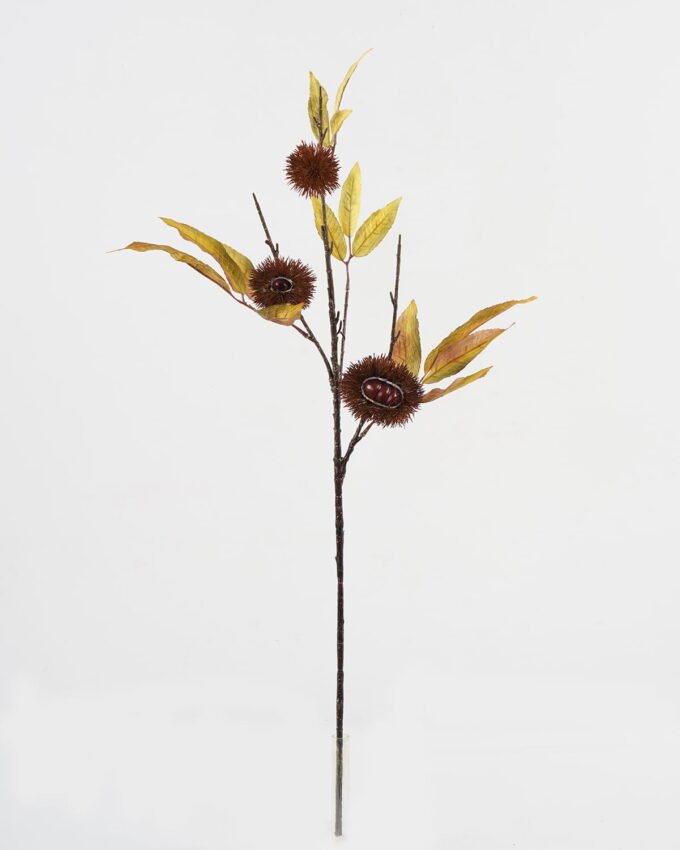 Artificial Branch fruit 43*83cm Chinese chestnut single stem/3 fruit GS-63623003 Leaves&Sprays&Foliages YeahFlower is one of Chinese leading OEM manufacturers and exporters , supplying the silk flowers, wholesale artificial trees