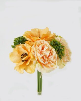 Artificial Flower 24cm ROSE&POPPY*9 BOUQUET GS-1680075-C1 Bouquet YeahFlower is one of Chinese leading OEM manufacturers and exporters , supplying the silk flowers, wholesale artificial trees
