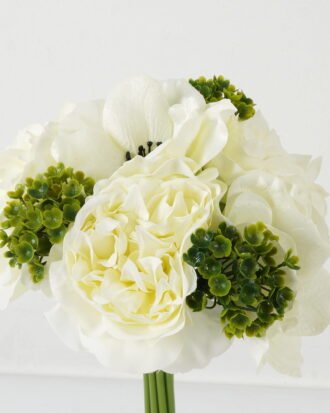 Artificial Flower 24cm ROSE&POPPY*9 BOUQUET GS-1680075-W1 Bouquet 3,000+ sqm showroom with thousands of artificial flowers, plants & trees ready for global sourcing.