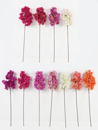 Artificial Flower 20*85cm Bougainvillea speetabilis single stem GS-4070003P24P144-R3 Single Flowers 3,000+ sqm showroom with thousands of artificial flowers, plants & trees ready for global sourcing.