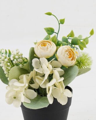 Artificial Flower 20*20*18cm Camellia Hydrangea in PP pot GS-03323044-C1 Potted Flowers&Plants YeahFlower is one of Chinese leading OEM manufacturers and exporters , supplying the silk flowers, wholesale artificial trees