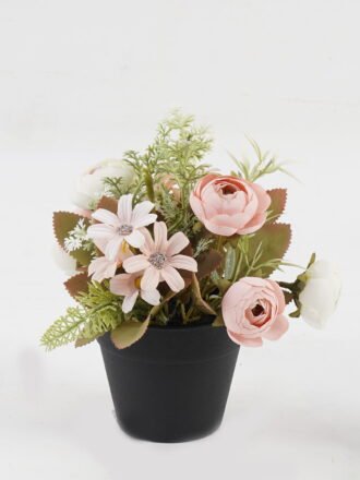 Artificial Flower 17*17*18cm Camellia daisy in PP pot GS-03323047-C1 Potted Flowers&Plants 3,000+ sqm showroom with thousands of artificial flowers, plants & trees ready for global sourcing.