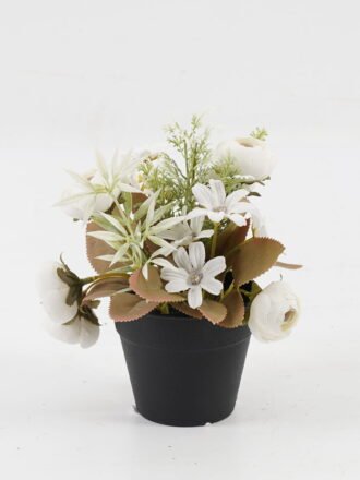 Artificial Flower 20*20*23cm Camellia daisy in ceramic pot GS-03323052-Z1 Potted Flowers&Plants 3,000+ sqm showroom with thousands of artificial flowers, plants & trees ready for global sourcing.
