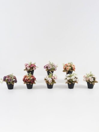 Artificial Flower 20*20*18cm Rose Hydrangea in PP pot GS-03323043 Potted Flowers&Plants 3,000+ sqm showroom with thousands of artificial flowers, plants & trees ready for global sourcing.