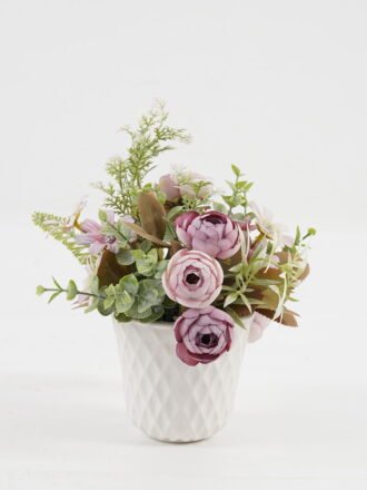 Artificial Flower 17*17*18cm Camellia daisy in PP pot GS-03323047-W1 Potted Flowers&Plants 3,000+ sqm showroom with thousands of artificial flowers, plants & trees ready for global sourcing.