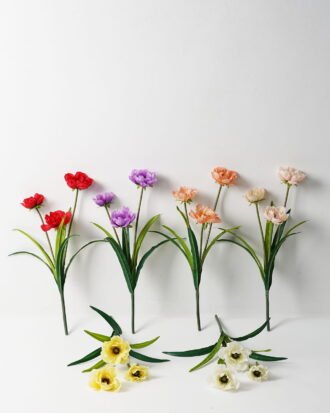 Artificial Flower 31*31*48cm Chinese herbaceous peony *3 single stem GS-128J23024CONTI Flowers Bush 3,000+ sqm showroom with thousands of artificial flowers, plants & trees ready for global sourcing.