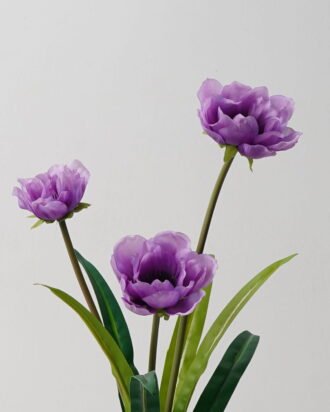 Artificial Flower 31*31*48cm Chinese herbaceous peony *3 single stem GS-128J23024CONTI Flowers Bush 3,000+ sqm showroom with thousands of artificial flowers, plants & trees ready for global sourcing.