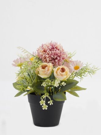 Artificial Flower 20*20*22cm Rose in PP pot GS-03323033-G1 Potted Flowers&Plants 3,000+ sqm showroom with thousands of artificial flowers, plants & trees ready for global sourcing.